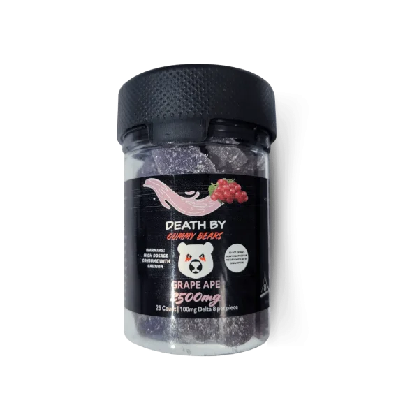 DEATH BY GUMMY BEARS 100mg DELTA 8 THC GUMMY - Image 3