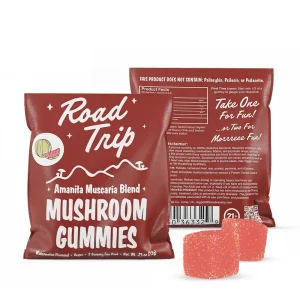 road trip Amanita Muscaria Mushroom Gummies water melone